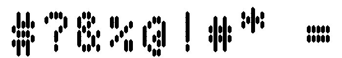 BestBitsVARWeb FenceBold Instance Font OTHER CHARS