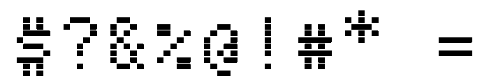 BestBitsVARWeb RowBold Instance Font OTHER CHARS