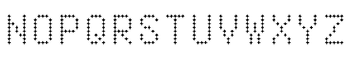 BestBitsVARWeb SparkBold Instance Font UPPERCASE
