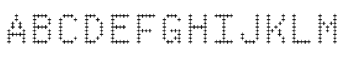 BestBitsVARWeb WaffleBold Instance Font UPPERCASE