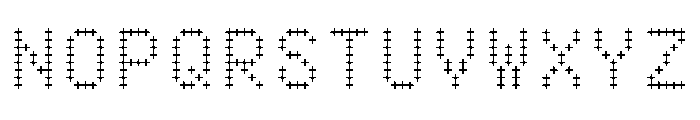 BestBitsVARWeb WaffleBold Instance Font UPPERCASE