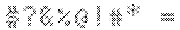 BestBitsVARWeb XtitchBold Instance Font OTHER CHARS