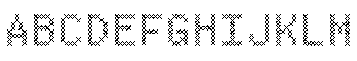 BestBitsVARWeb XtitchBold Instance Font UPPERCASE