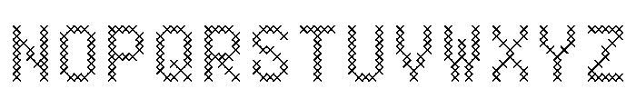 BestBitsVARWeb XtitchBold Instance Font UPPERCASE