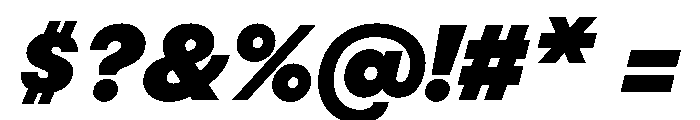 BestGroteskTrialWeb BlackItalic Font OTHER CHARS
