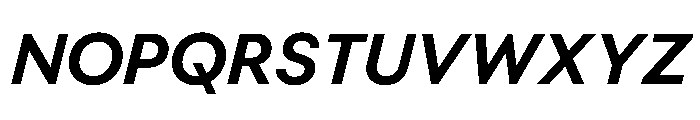 BestGroteskTrialWeb DemiItalic Font UPPERCASE