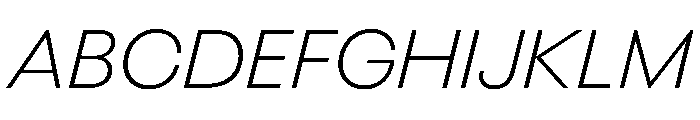 BestGroteskTrialWeb LightItalic Font UPPERCASE