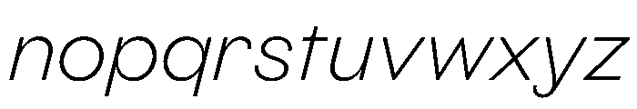 BestGroteskTrialWeb LightItalic Font LOWERCASE