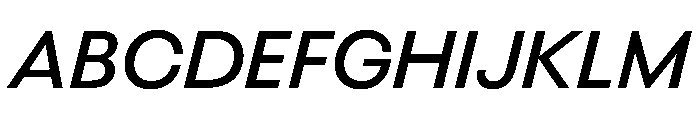 BestGroteskTrialWeb MediumItalic Font UPPERCASE