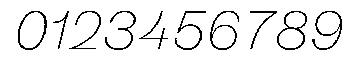 BestGroteskTrialWeb ThinItalic Font OTHER CHARS
