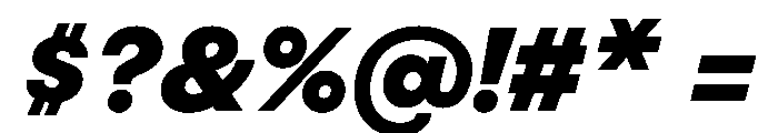 BestGroteskTrialWeb XBoldItalic Font OTHER CHARS