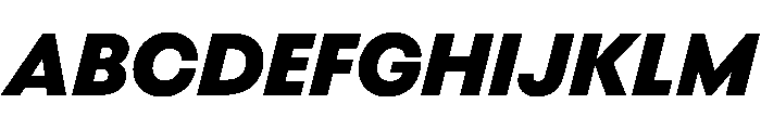 BestGroteskTrialWeb XBoldItalic Font UPPERCASE
