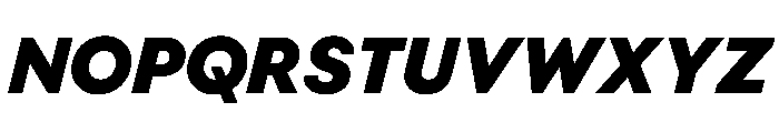 BestGroteskTrialWeb XBoldItalic Font UPPERCASE