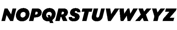 BestGroteskVARTrialWeb BlackItalic Instance Font UPPERCASE