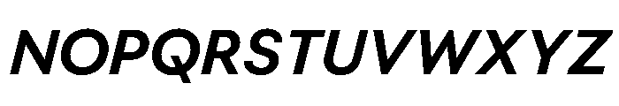 BestGroteskVARTrialWeb DemiItalic Instance Font UPPERCASE