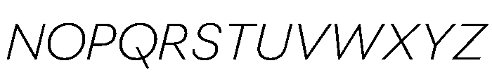 BestGroteskVARTrialWeb LightItalic Instance Font UPPERCASE