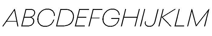 BestGroteskVARTrialWeb ThinItalic Instance Font UPPERCASE