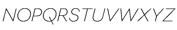 BestGroteskVARTrialWeb ThinItalic Instance Font UPPERCASE