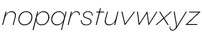 BestGroteskVARTrialWeb ThinItalic Instance Font LOWERCASE