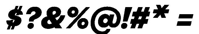 BestGroteskVARTrialWeb XBoldItalic Instance Font OTHER CHARS