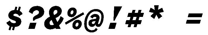 BestSingleTrialWeb BlackItalic Font OTHER CHARS