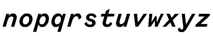 BestSingleTrialWeb BoldItalic Font LOWERCASE
