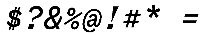 BestSingleTrialWeb DemiItalic Font OTHER CHARS