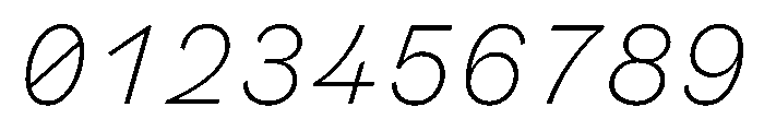 BestSingleTrialWeb ThinItalic Font OTHER CHARS