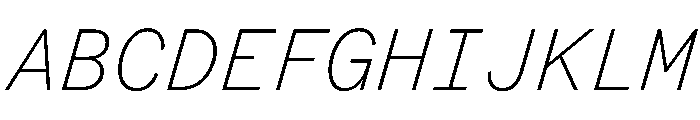 BestSingleTrialWeb ThinItalic Font UPPERCASE