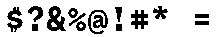 BestSingleTrialWeb XBold Font OTHER CHARS