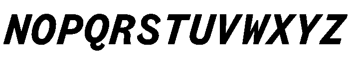 BestSingleTrialWeb XBoldItalic Font UPPERCASE