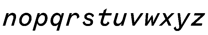 BestSingleVARTrialWeb DemiItalic Instance Font LOWERCASE