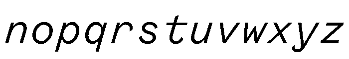 BestSingleVARTrialWeb Italic Instance Font LOWERCASE