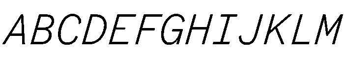 BestSingleVARTrialWeb LightItalic Instance Font UPPERCASE