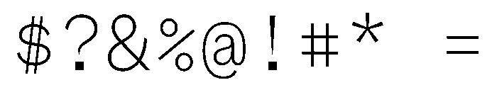 BestSingleVARTrialWeb Thin Instance Font OTHER CHARS