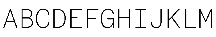 BestSingleVARTrialWeb Thin Instance Font UPPERCASE