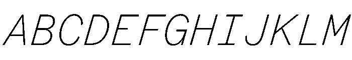 BestSingleVARTrialWeb ThinItalic Instance Font UPPERCASE