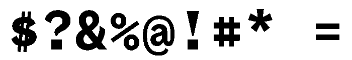 BestSingleVARTrialWeb XBold Instance Font OTHER CHARS