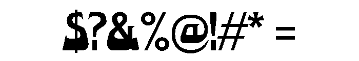 Bet Bold Font OTHER CHARS