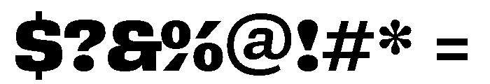 Bezzia Black Font OTHER CHARS