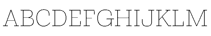 Bezzia Hairline Font UPPERCASE