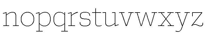 Bezzia Hairline Font LOWERCASE