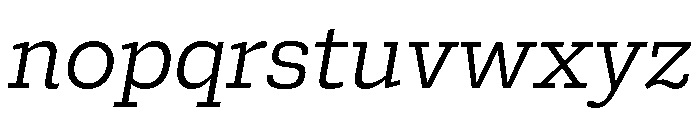 Bezzia Italic Font LOWERCASE