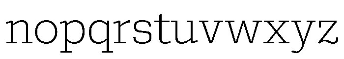 Bezzia Light Font LOWERCASE