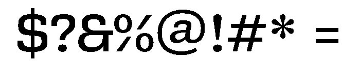 Bezzia Medium Font OTHER CHARS