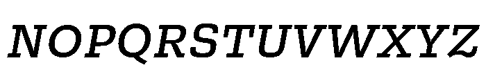 Bezzia MediumItalic Font UPPERCASE