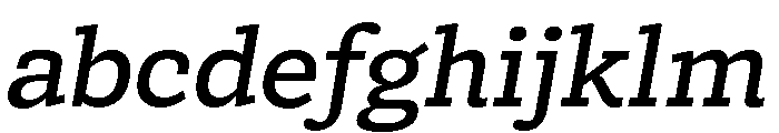 Bezzia MediumItalic FONT