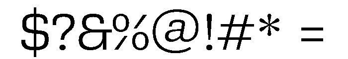 Bezzia Regular Font OTHER CHARS