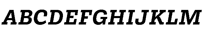 Bezzia SemiBoldItalic Font UPPERCASE