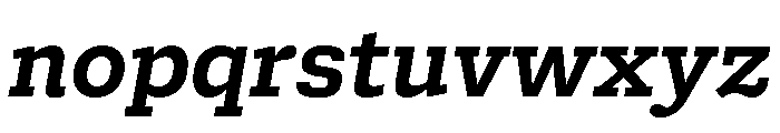 Bezzia SemiBoldItalic Font LOWERCASE